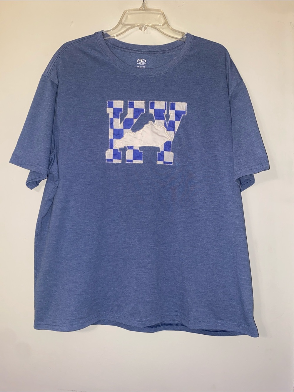 Athletic Works Blue Short Sleeve Tee with Checkerboard KY Center Patch